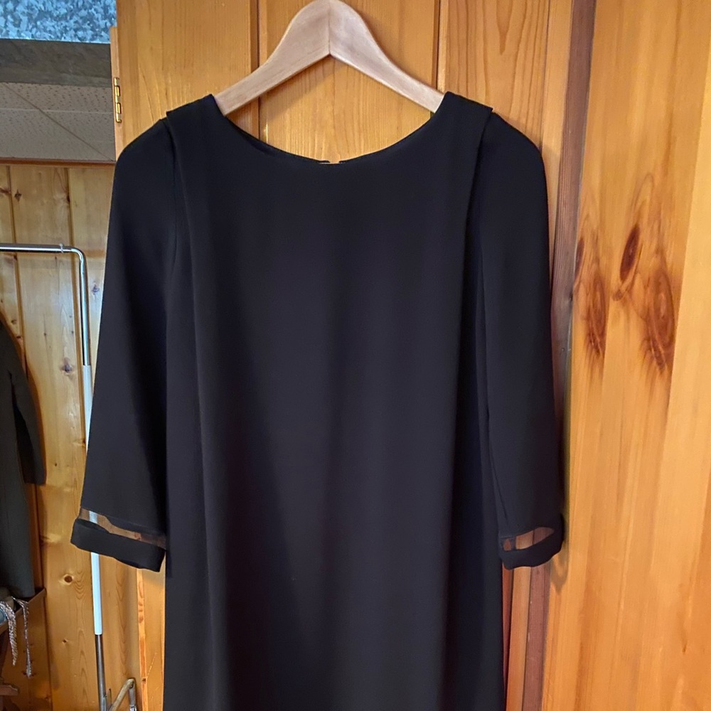 Black Crepe Mini Dress